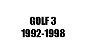 GOLF 3 (1992-1998)