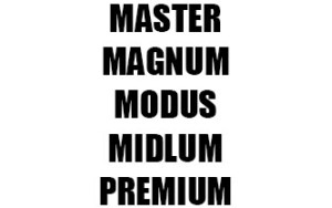 ΠΑΤΑΚΙΑ ΓΙΑ MASTER / MAGNUM / MODUS / MIDLUM / PREMIUM / T