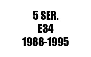 ΣΕΙΡΑ 5 E34 (1988-1995)