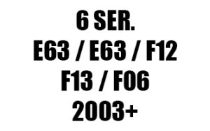 ΠΑΤΑΚΙΑ ΓΙΑ ΣΕΙΡΑ 6 E63 / E64 / F12 / F13 / F06 (2003-2018)