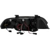 Φανάρια εμπρός BMW E39 (1995-2003) angel eyes - μαύρα , με λάμπες (Η1) - σετ 2τμχ.