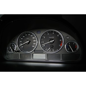 Δαχτυλίδια καντράν BMW E38 / E39 / X5 E53 (1999-2007) - χρωμίου