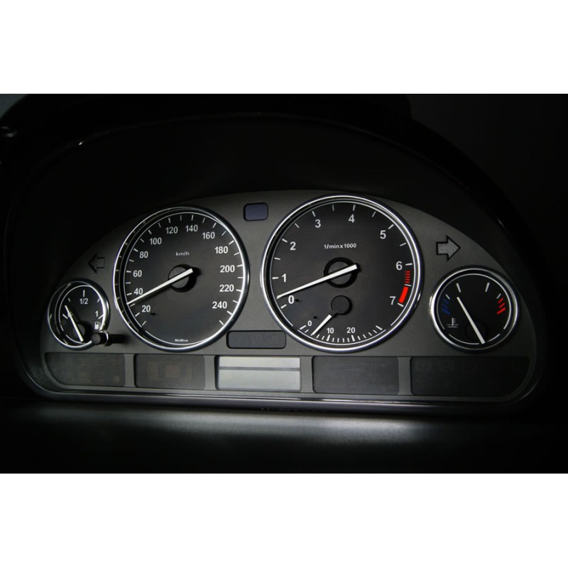 Δαχτυλίδια καντράν BMW E38 / E39 / X5 E53 (1999-2007) - χρωμίου