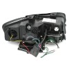 Φανάρια εμπρός Audi A4 B6 (2001-2004) led Lightbar Design -μαύρα , με λάμπες (Η1) - σετ 2τμχ.