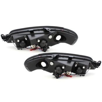 Φανάρια εμπρός Opel Vectra B (1996-2001) angel eyes, με λάμπες (Η1) - σετ 2τμχ.