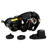 Φανάρια εμπρός Vw Polo 9N (2001-2005) angel eyes - chrome , χωρίς λάμπες (Η7) - σετ 2τμχ.