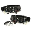 Φανάρια εμπρός Vw Passat 3Β/B5 (1997-2000) led - μαύρα , με λάμπες (Η1) - σετ 2τμχ.