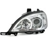 Φανάρια εμπρός Mercedes ML W163 (1998-2001) - με angel eyes , χωρίς λάμπες (Η7) - σετ 2τμχ.