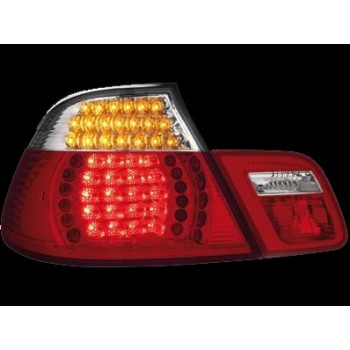 Πίσω φανάρια led BMW E46 cabrio (1999-2003) - chrome - σετ 2τμχ.