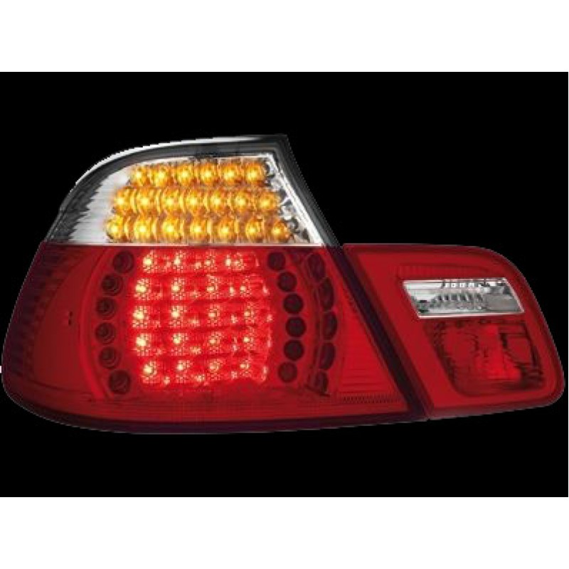 Πίσω φανάρια led BMW E46 cabrio (1999-2003) - chrome - σετ 2τμχ.