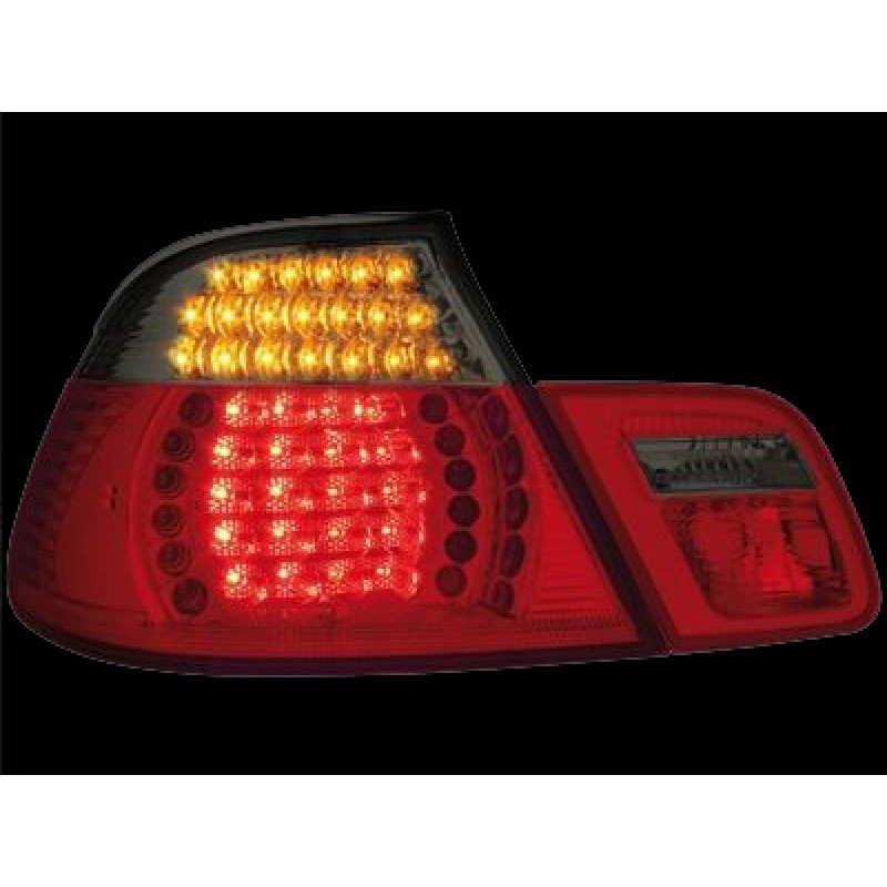Πίσω φανάρια led BMW E46 cabrio (1999-2007) - φιμέ φλας - σετ 2τμχ.