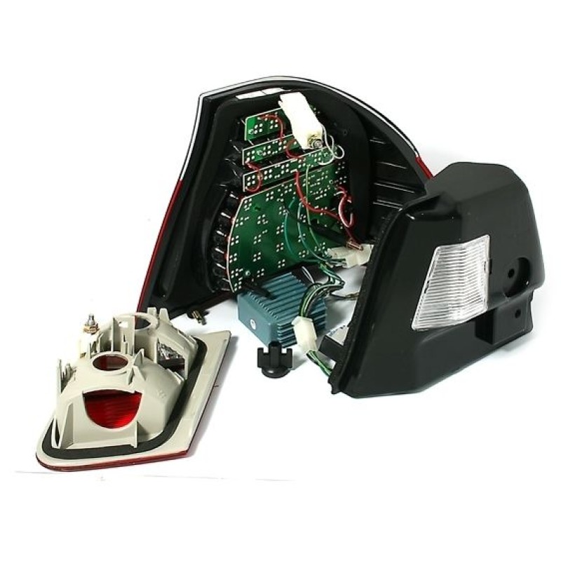 Πίσω φανάρια led BMW E46 cabrio (1999-2007) - φιμέ φλας - σετ 2τμχ.