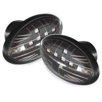 Led φλας Mini Cooper (2001-2006) - μαύρο - σετ 2τμχ.