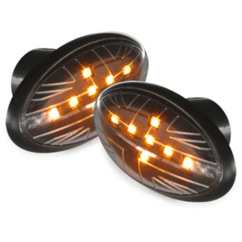 Led φλας Mini Cooper (2001-2006) - μαύρο - σετ 2τμχ.
