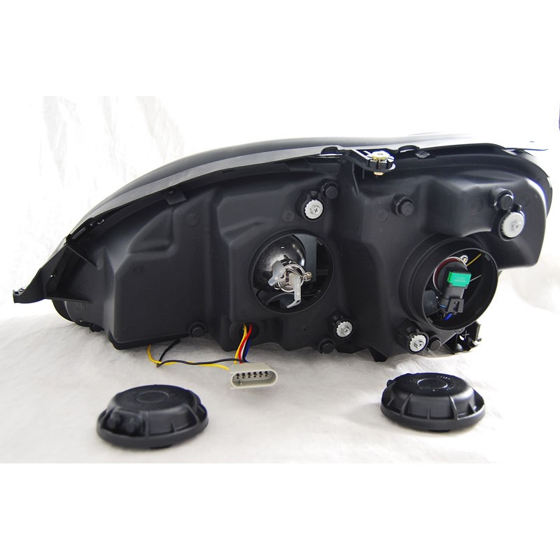 Φανάρια εμπρός Mercedes S-Class (1998-2005) led lightbar design, με λάμπες (Η1) - σετ 2τμχ.