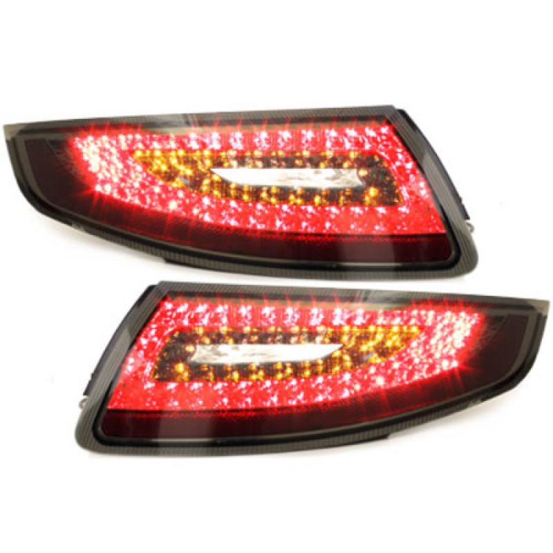 Πίσω φανάρια led Porsche 911 / 996 (1997-2006) - μαύρα - σετ 2τμχ.