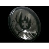 Φανάρια εμπρός Vw Golf II (1983-1993) με σταυρό - μαύρα chrome , με λάμπες (Η1) - σετ 2τμχ.