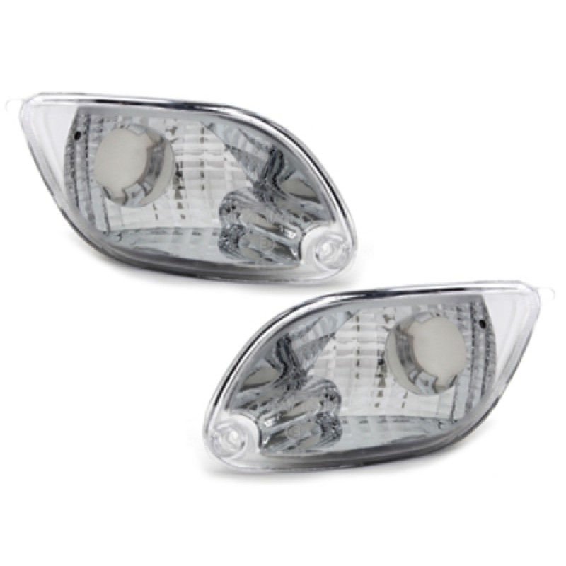 Φλας μπροστινό προφυλακτήρα Ford Focus (1997-2004) - χρωμίου - σετ 2τμχ.