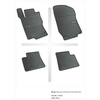 Λαστιχένια πατάκια MERCEDES ML W164 (2005-2011) / GL X164 (2006-2012) - 4τμχ.