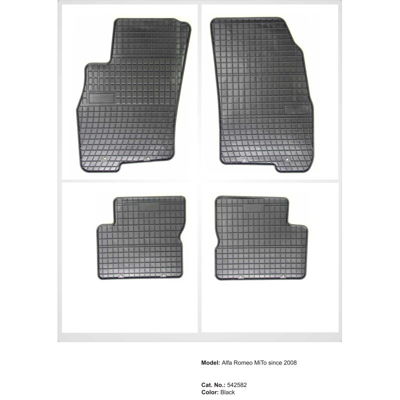 Λαστιχένια πατάκια FIAT Grande Punto / Evo (2005-2012) - 4τμχ.