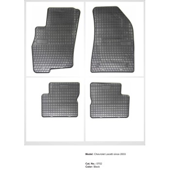 Λαστιχένια πατάκια CHEVROLET Lacetti / Nubira (2004-2010) / DAEWOO Nubira (1999-2005) - 4τμχ.