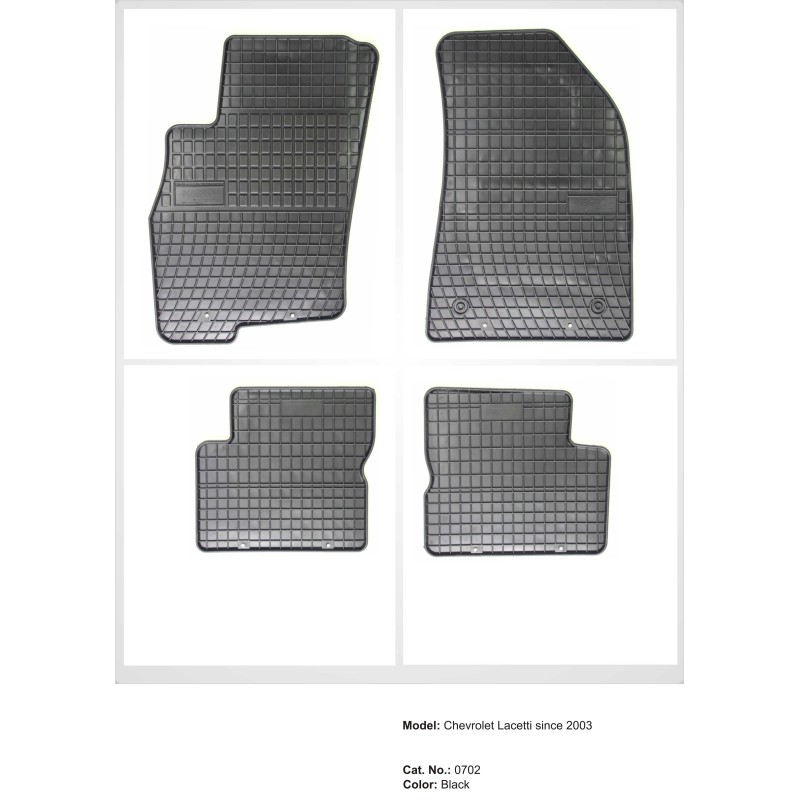 Λαστιχένια πατάκια CHEVROLET Lacetti / Nubira (2004-2010) / DAEWOO Nubira (1999-2005) - 4τμχ.