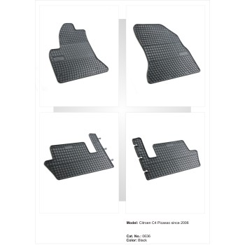 Λαστιχένια πατάκια CITROEN C4 Piccaso I (2007-2013) - 4τμχ. Λαστιχένια πατάκια CITROEN C4 Piccaso I (2007-2013) - 4τμχ.
