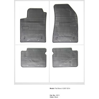 Λαστιχένια πατάκια ALFA ROMEO Giulietta (2010-2020) / FIAT Stilo (2002-2008) / Bravo (2007-2014) / LANCIA Delta (2008-2014)
