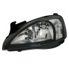 Φανάρια εμπρός Opel Corsa (2001-2006) - μαύρα , χωρίς λάμπες (Η1) - σετ 2τμχ.