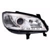 Φανάρια εμπρός Opel Zafira A (1999-2005) led - chrome , με λάμπες (Η1) - σετ 2τμχ.