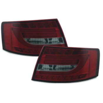 Πίσω φανάρια led Audi A6 4F sedan (2004-2008) - lightbar design με φιμέ φλας - σετ 2τμχ. Πίσω φανάρια led Audi A6 4F sedan (2004-2008) - lightbar design με φιμέ φλας - σετ 2τμχ.