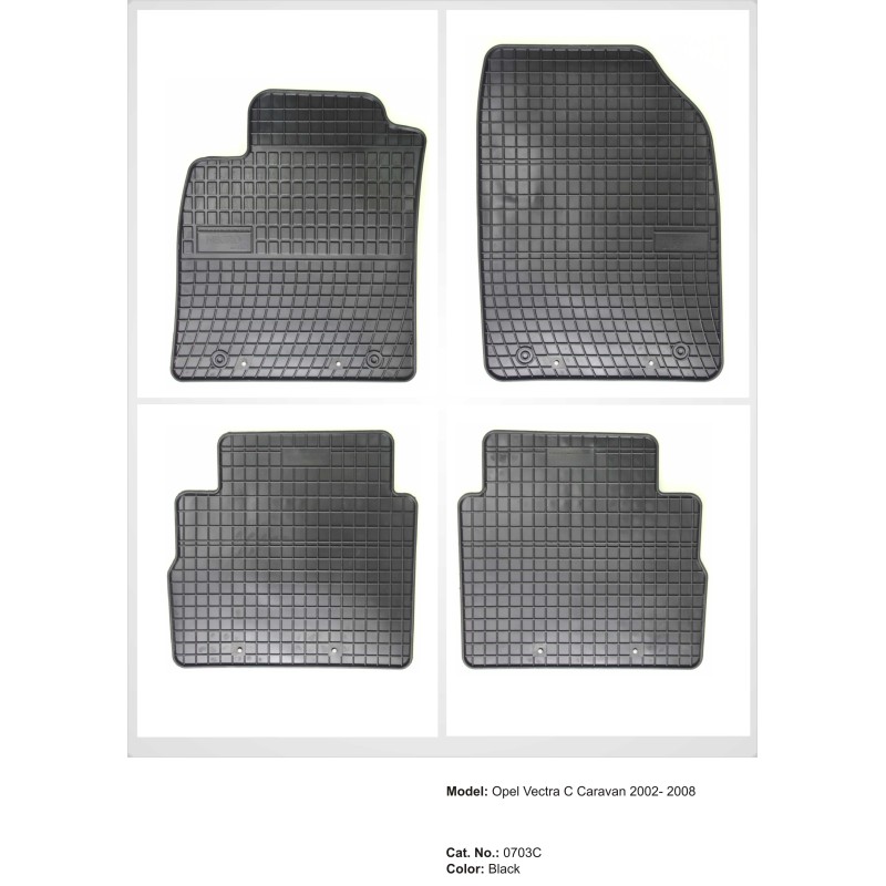 Λαστιχένια πατάκια OPEL Signum / Vectra C Combi (2003-2008) - 4τμχ.