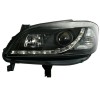 Φανάρια εμπρός Opel Zafira A (1999-2005) led - μαύρα , με λάμπες (Η1) - σετ 2τμχ.