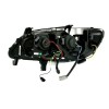 Φανάρια εμπρός Opel Zafira A (1999-2005) led - μαύρα , με λάμπες (Η1) - σετ 2τμχ.