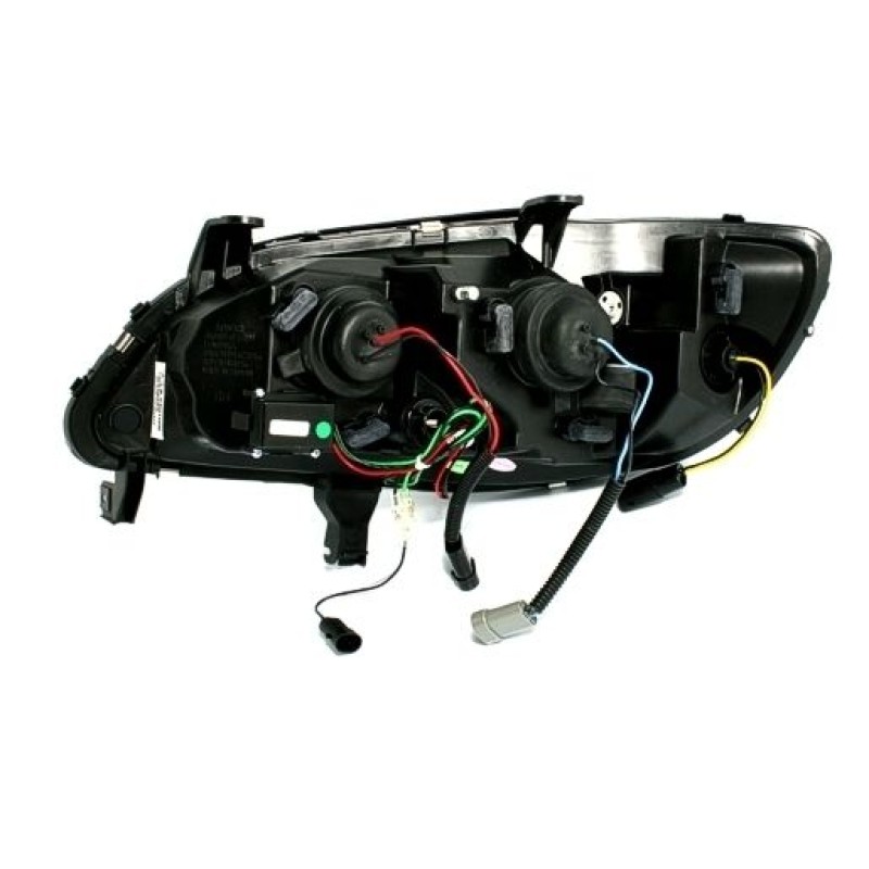 Φανάρια εμπρός Opel Zafira A (1999-2005) led - μαύρα , με λάμπες (Η1) - σετ 2τμχ.