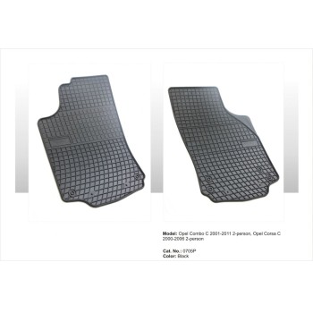 Λαστιχένια πατάκια OPEL Corsa C van (200-2006) / Combo C (2002-2012) - μπροστινά - 2τμχ.