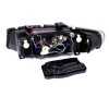 Φανάρια εμπρός Seat Leon /Toledo (1999-2004) angel eyes - μαύρα , χωρίς λάμπες (Η7) - σετ 2τμχ.