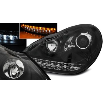 Φανάρια εμπρός Porsche Cayenne (2003-2007) led - μαύρα , με λάμπες (Η1) - σετ 2τμχ. Φανάρια εμπρός Porsche Cayenne (2003-2007) led - μαύρα , με λάμπες (Η1) - σετ 2τμχ.