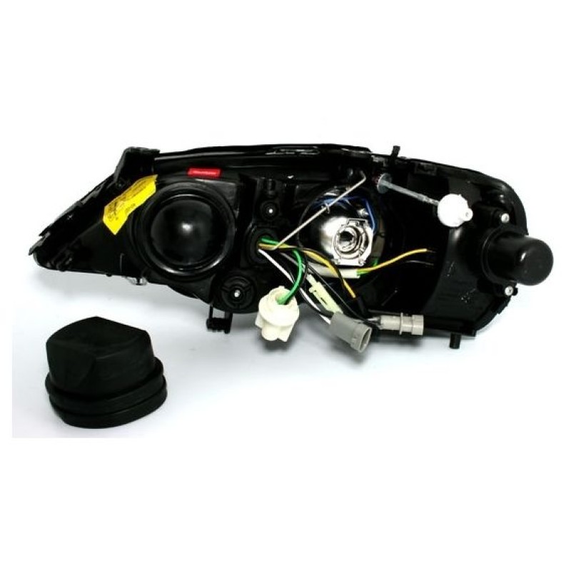 Φανάρια εμπρός Opel Astra G (1998-2004) angel eyes - chrome , χωρίς λάμπες (Η7) - σετ 2τμχ.