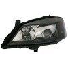 Φανάρια εμπρός Opel Astra G (1998-2004) - μαύρα , χωρίς λάμπες (Η7) - σετ 2τμχ.