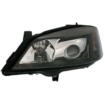 Φανάρια εμπρός Opel Astra G (1998-2004) - μαύρα , χωρίς λάμπες (Η7) - σετ 2τμχ.