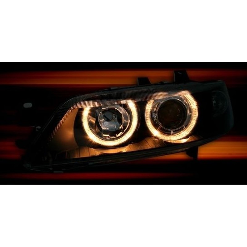 Φανάρια εμπρός Opel Vectra B (1996-2001) angel eyes, χωρίς λάμπες (Η7) - σετ 2τμχ.