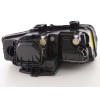 Φανάρια εμπρός Audi A4 (2001-2004) angel eyes - μαύρα , χωρίς λάμπες (Η7) - σετ 2τμχ.