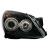 Φανάρια εμπρός Opel Astra H (2004-2009) angel eyes - μαύρα , χωρίς λάμπες (Η 7 ) - σετ 2τμχ.