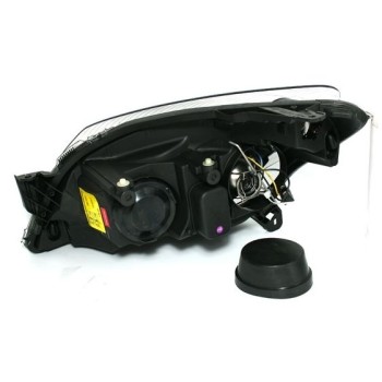 Φανάρια εμπρός Opel Astra H (2004-2009) angel eyes - chrome , με λάμπες (Η1) - σετ 2τμχ.