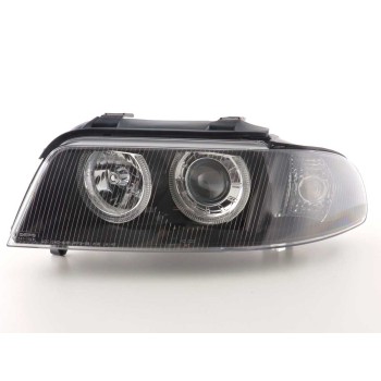 Φανάρια εμπρός Audi A4 (1999-2001) angel eyes - μαύρα , χωρίς λάμπες (Η7) - σετ 2τμχ. Φανάρια εμπρός Audi A4 (1999-2001) angel eyes - μαύρα , χωρίς λάμπες (Η7) - σετ 2τμχ.