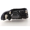 Φανάρια εμπρός Audi A4 (1999-2001) angel eyes - μαύρα , χωρίς λάμπες (Η7) - σετ 2τμχ.