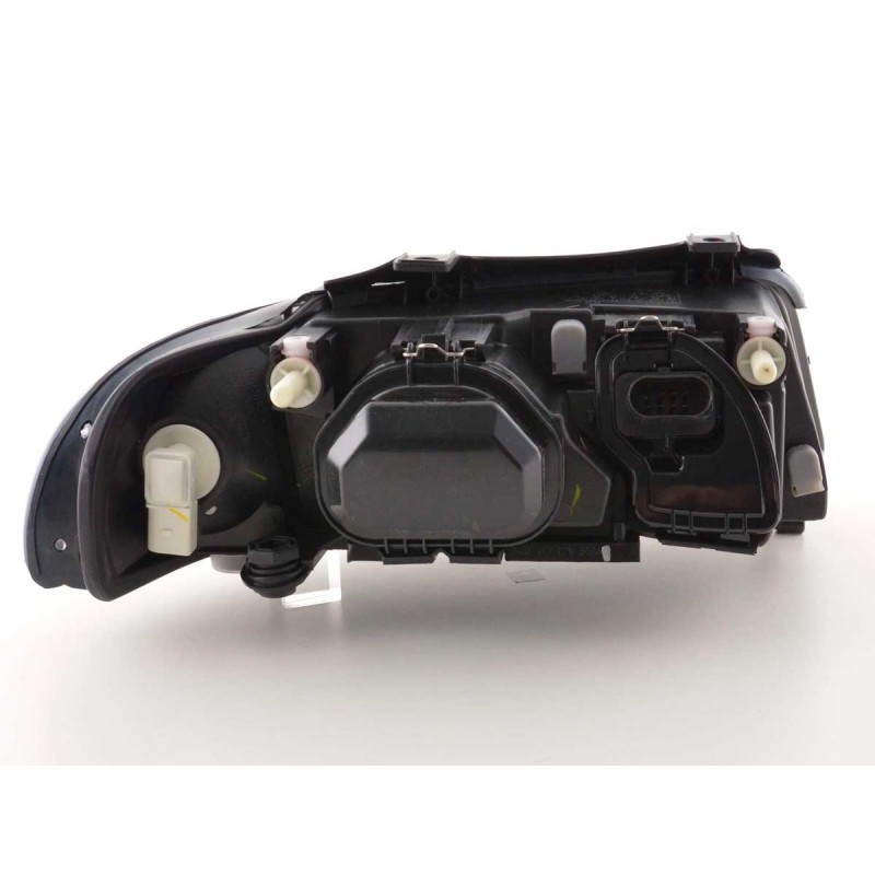 Φανάρια εμπρός Audi A4 (1999-2001) angel eyes - μαύρα , χωρίς λάμπες (Η7) - σετ 2τμχ.