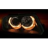 Φανάρια εμπρός Vw Passat B5.5 (2001-2005) angel eyes - μαύρα , χωρίς λάμπες (Η7) - σετ 2τμχ.