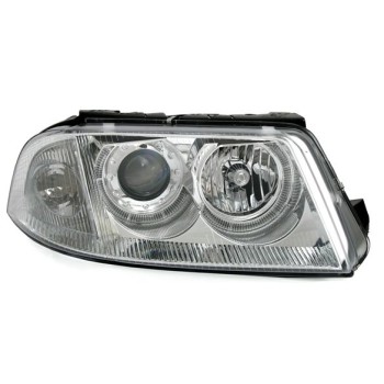 Φανάρια εμπρός Vw Passat B5.5 (2001-2005) angel eyes - chrome , χωρίς λάμπες (Η7) - σετ 2τμχ. Φανάρια εμπρός Vw Passat B5.5 (2001-2005) angel eyes - chrome , χωρίς λάμπες (Η7) - σετ 2τμχ.